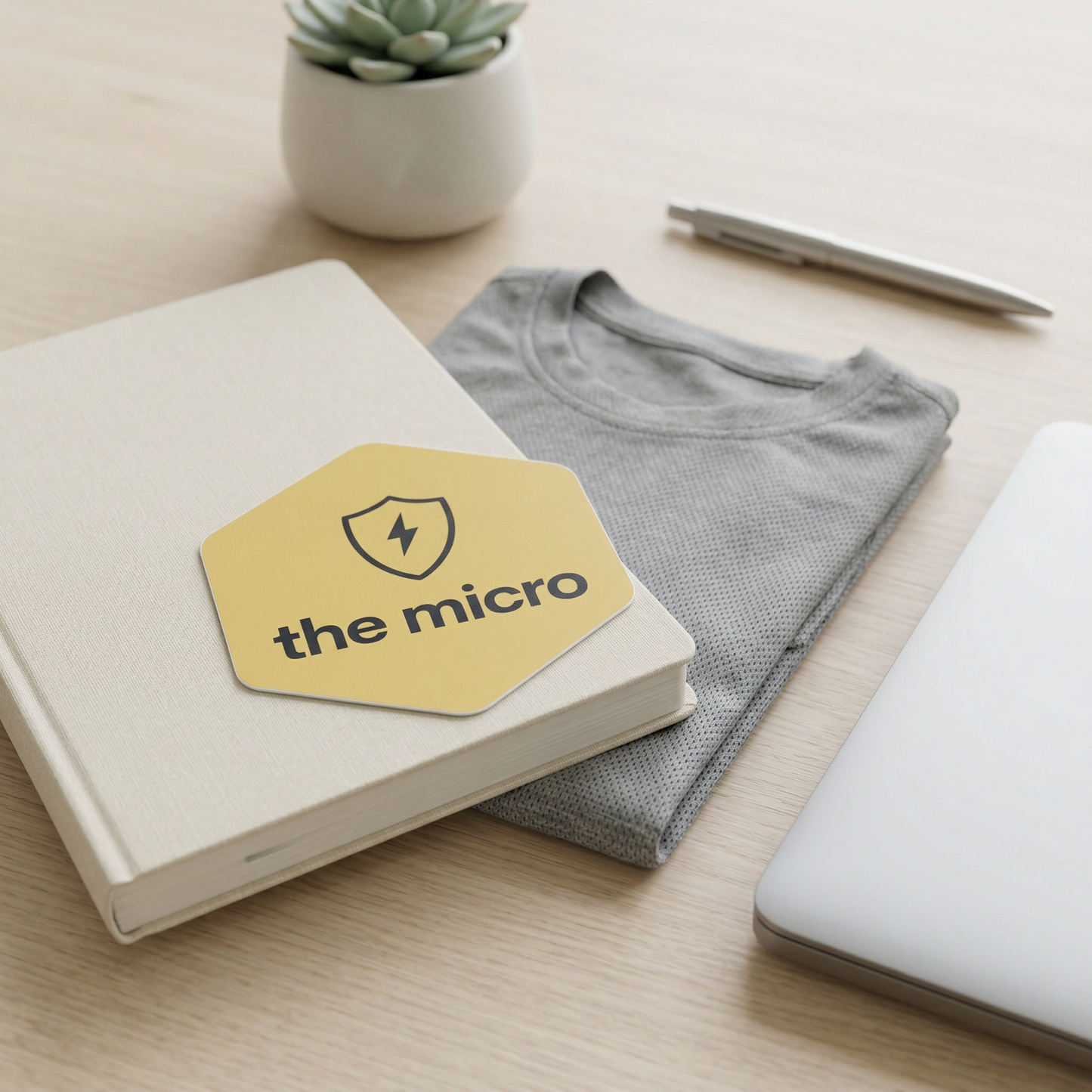 The Micro // Matte Hexagon Sticker