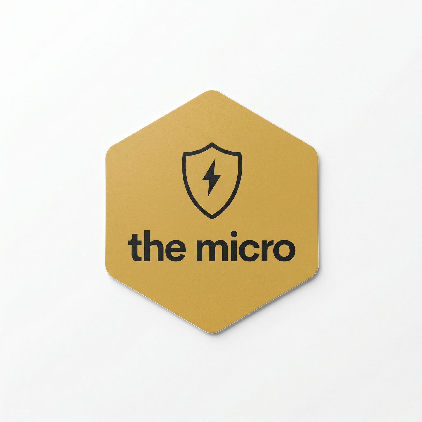 The Micro // Matte Hexagon Sticker