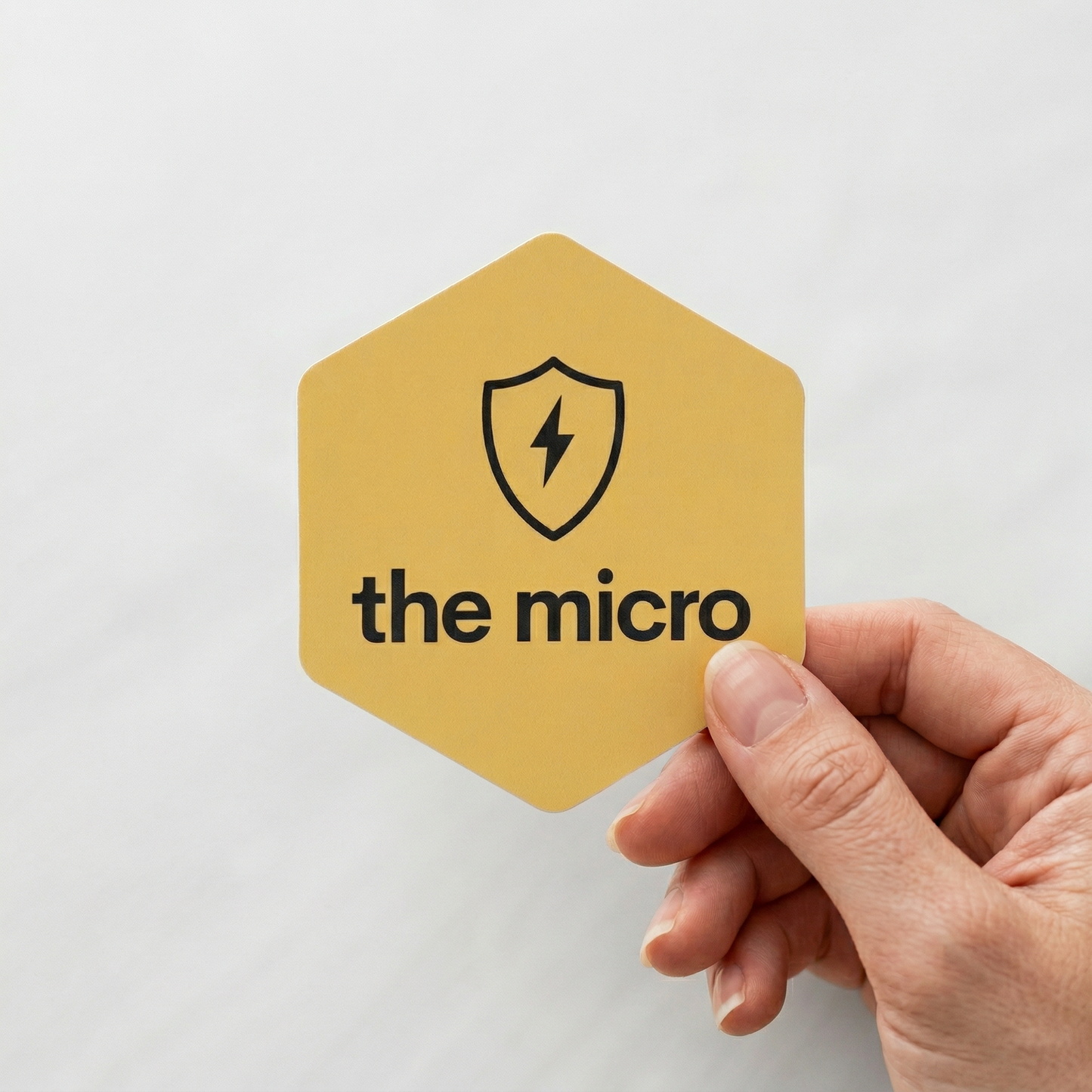 The Micro // Matte Hexagon Sticker