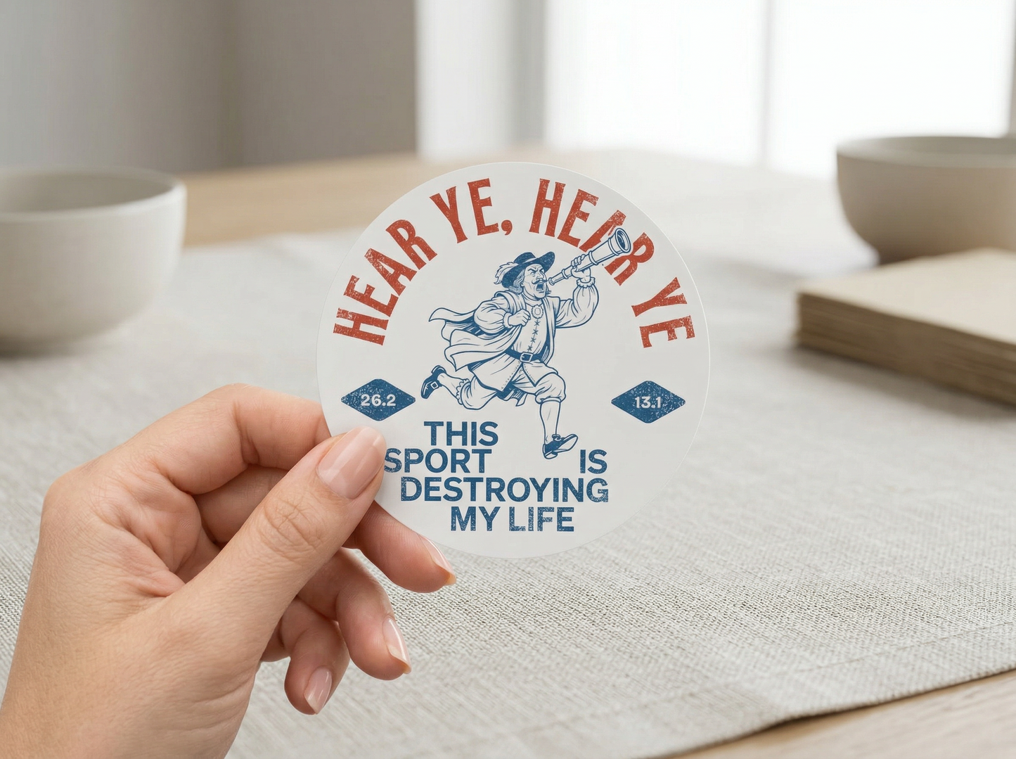Hear Ye, Hear Ye // Matte Circle Sticker