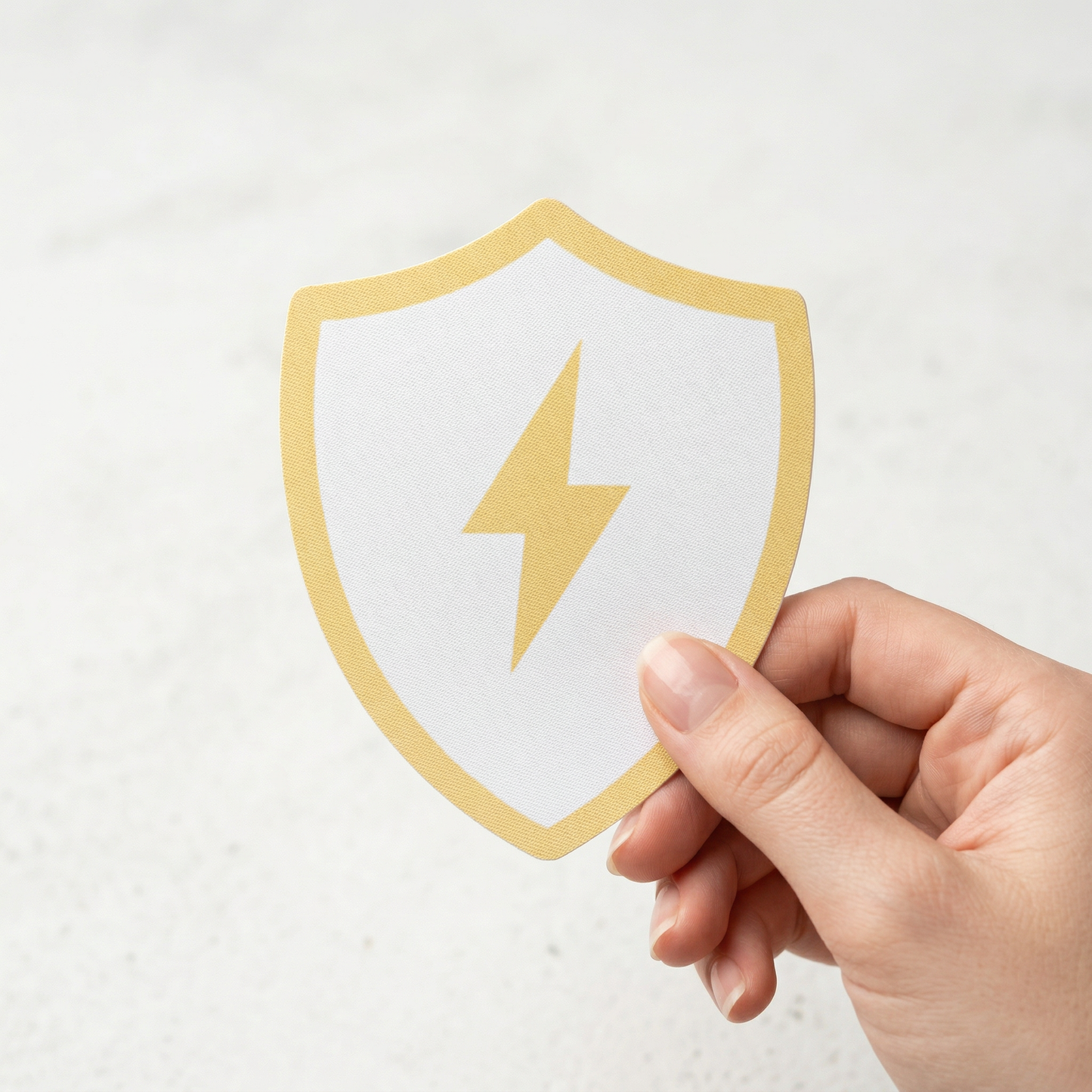 The Micro Shield Emblem // Woven Fabric Sticker