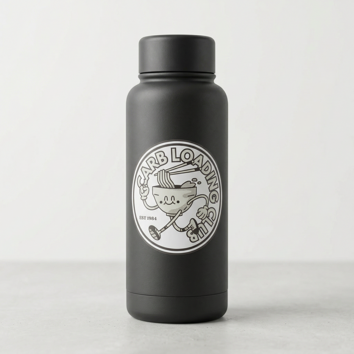 Carb Loading Club // 4" Matte Circle Sticker