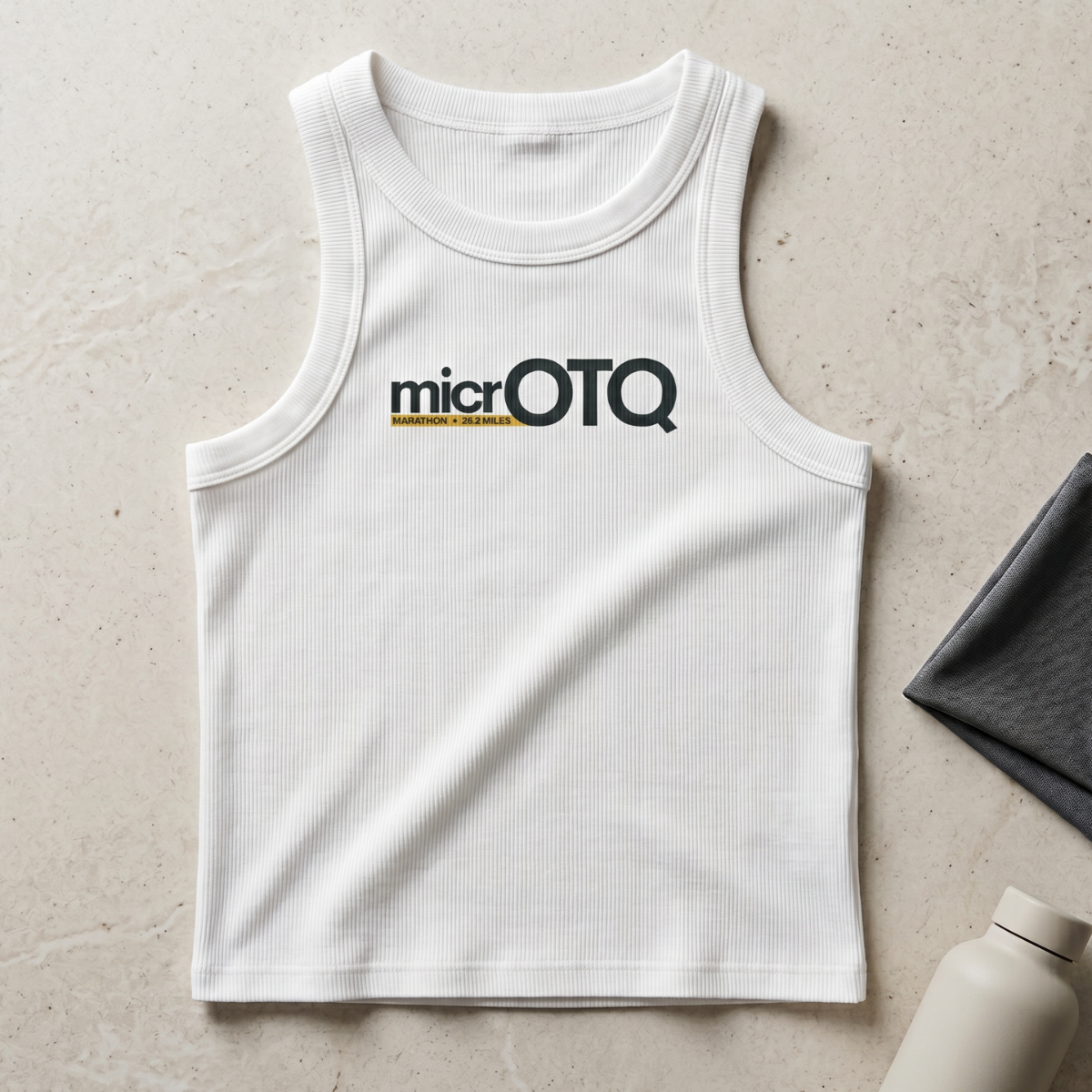 the micrOTQ women's ribbed tank top - detail
