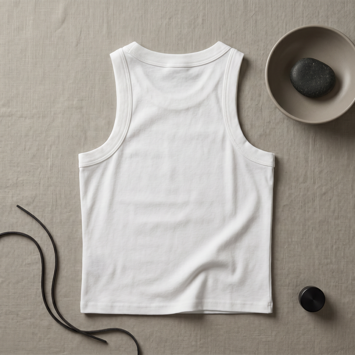 the micrOTQ women's ribbed tank top - lifestyle 1